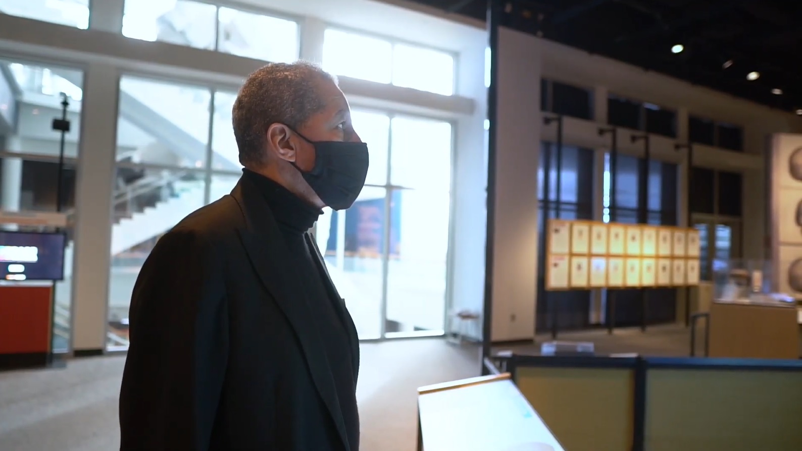 Russel Balenger in the Science Museum's RACE exhibition