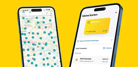 Tank- und Ladestationen per App