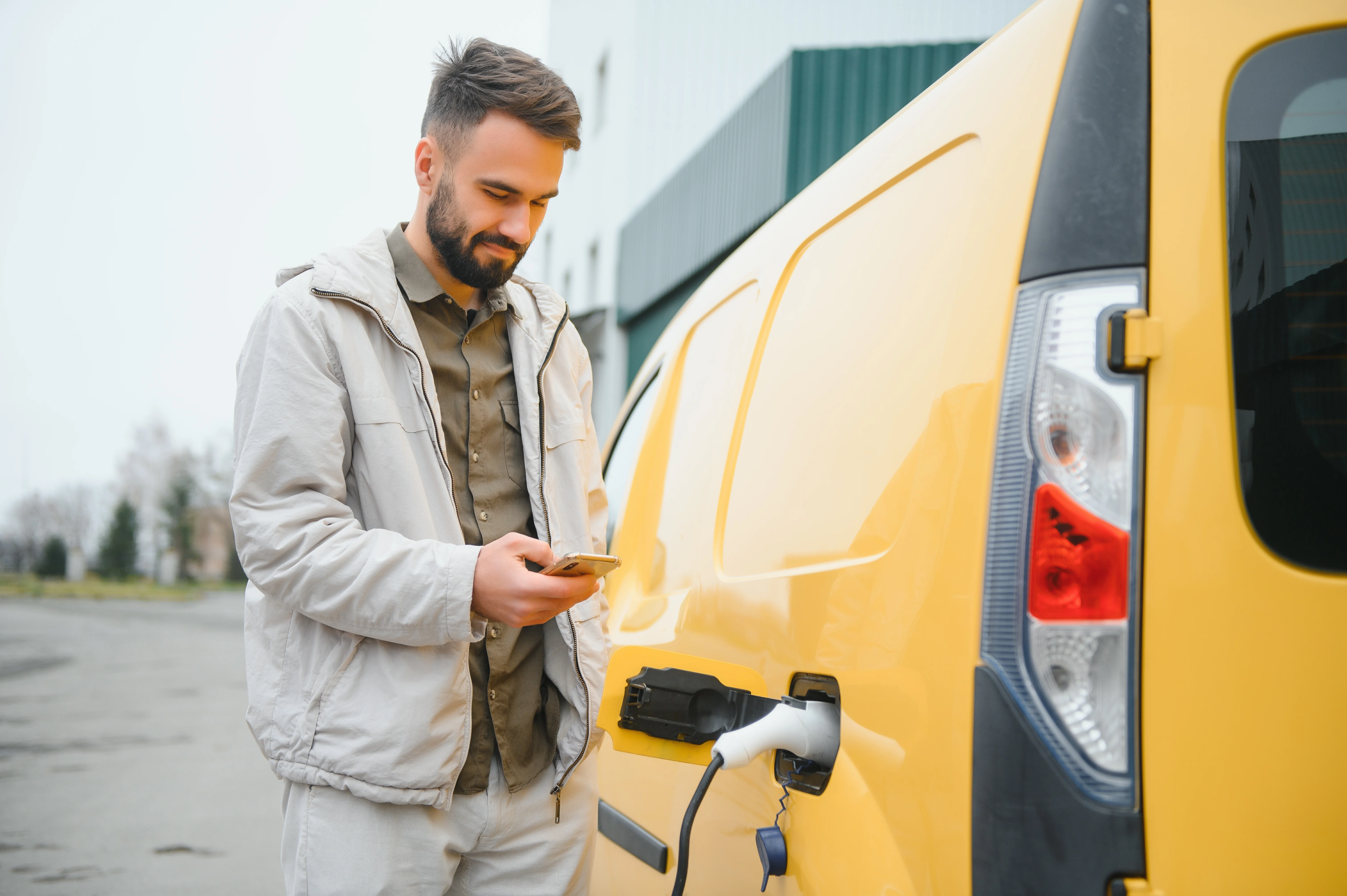 Das Laden eines Elektroautos