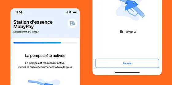 Paiement facile via l'application