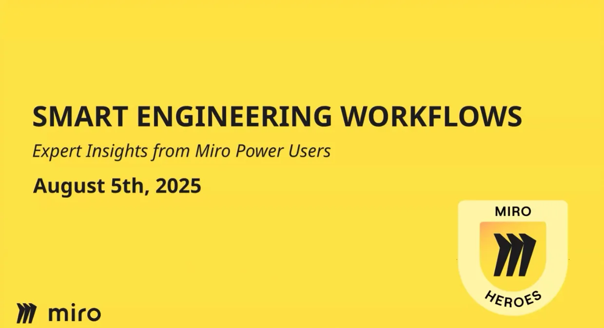 Smart Engineering Workflows x August 5th, 2025