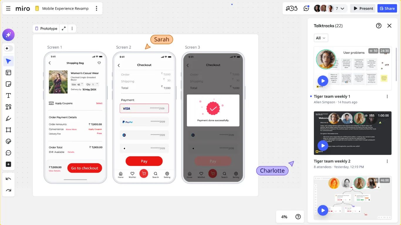Miro Prototypes trial