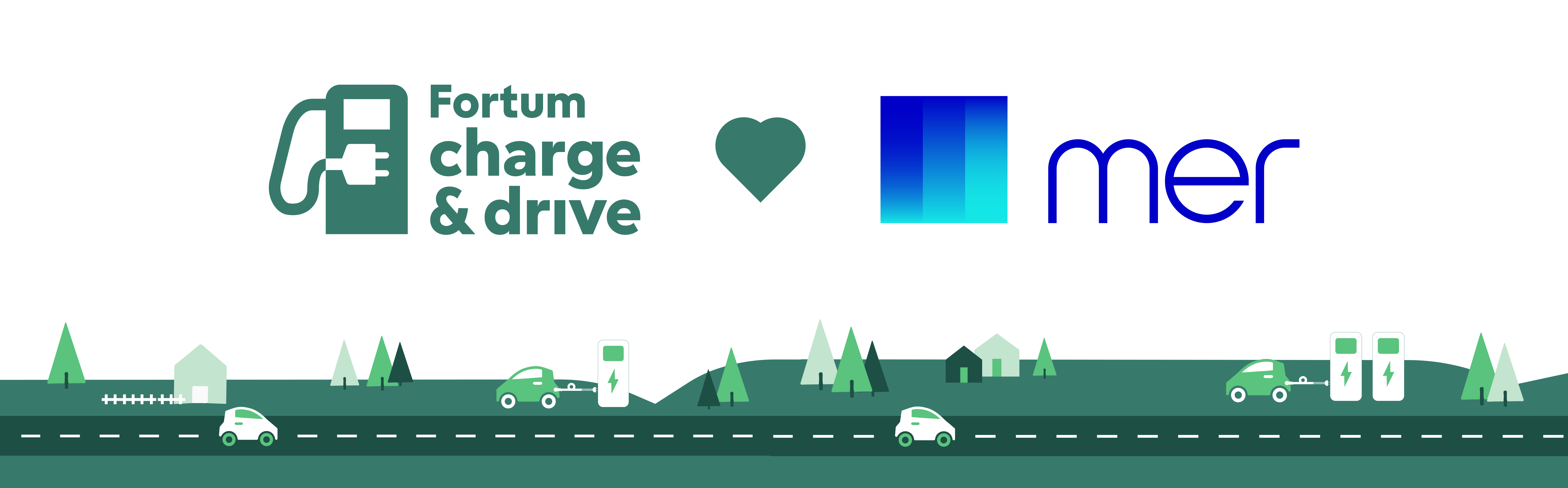 Fortum Charge & Drive Mer newsletter and web banner