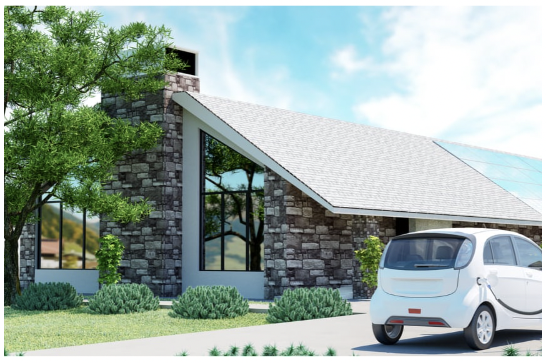 How to charge an electric car at the cabin