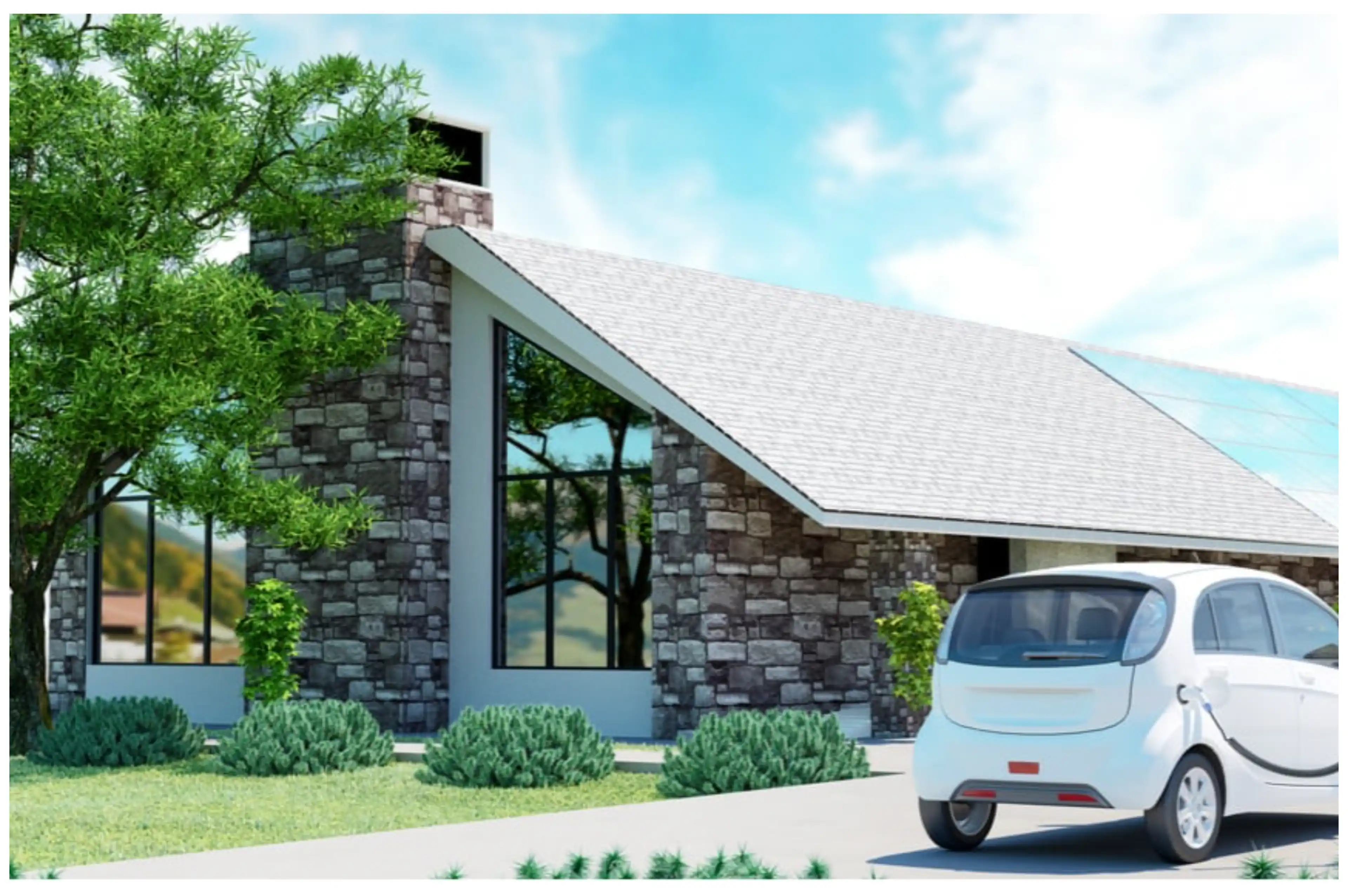 How to charge an electric car at the cabin