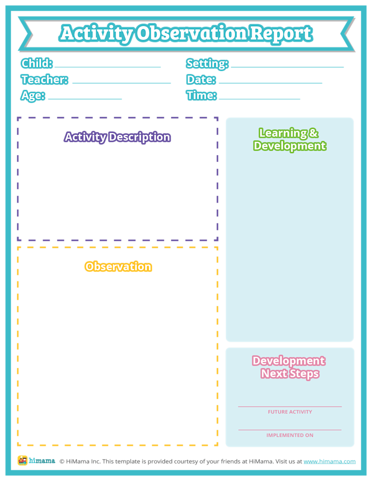 Observation Report Templates Lillio Observation Report Templates Lillio