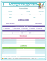 Daycare Job Application Form - Free Templates | HiMama