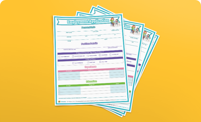 Daycare Templates Free Sheets For Childcare Centers Himama