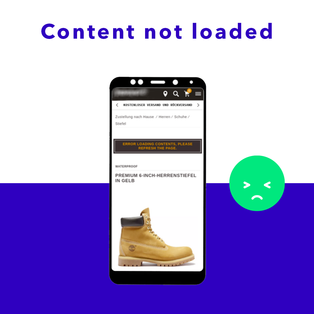 UI Error - Content not loaded