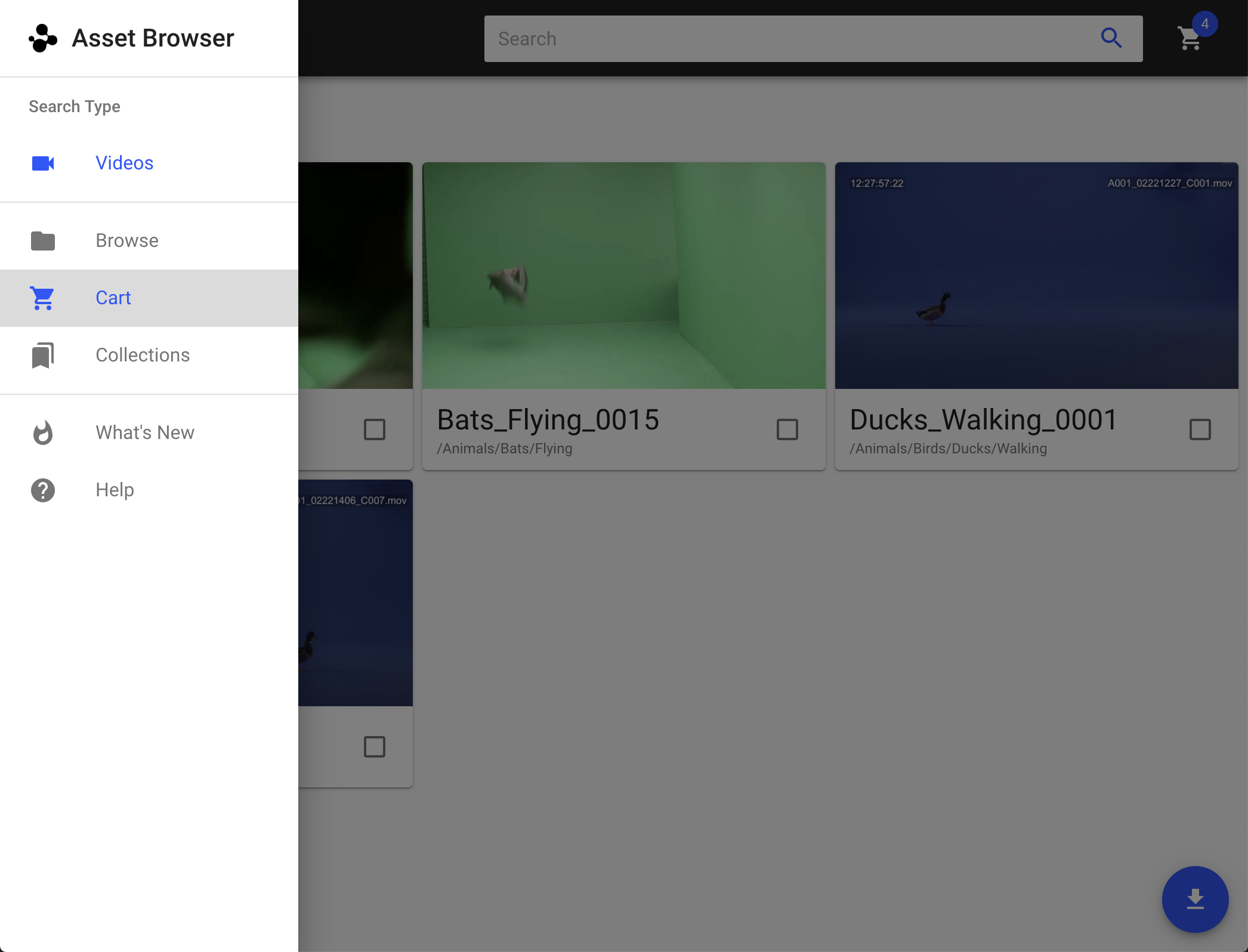 The pop out menu drawer, which will soon give access to additional search types and pages.