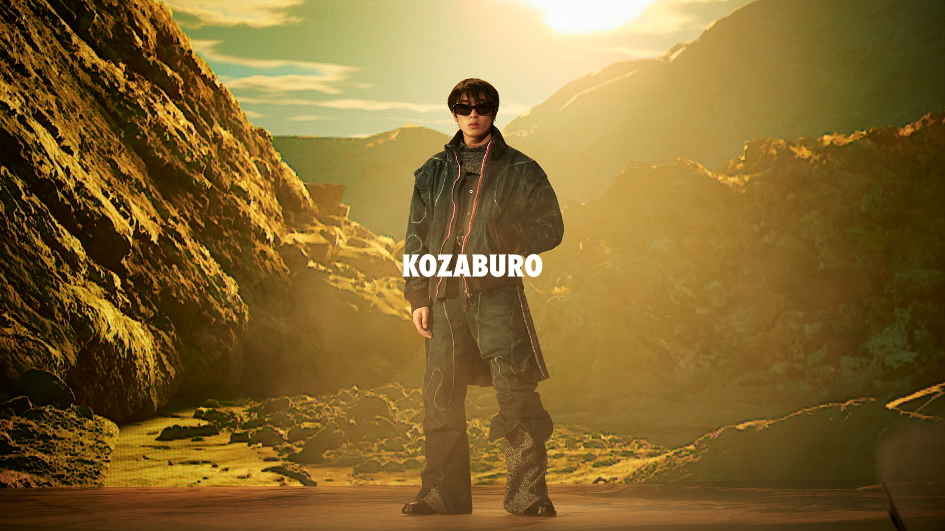 KOZABURO AW18 CALIGRACAMO JAQUARD コート-