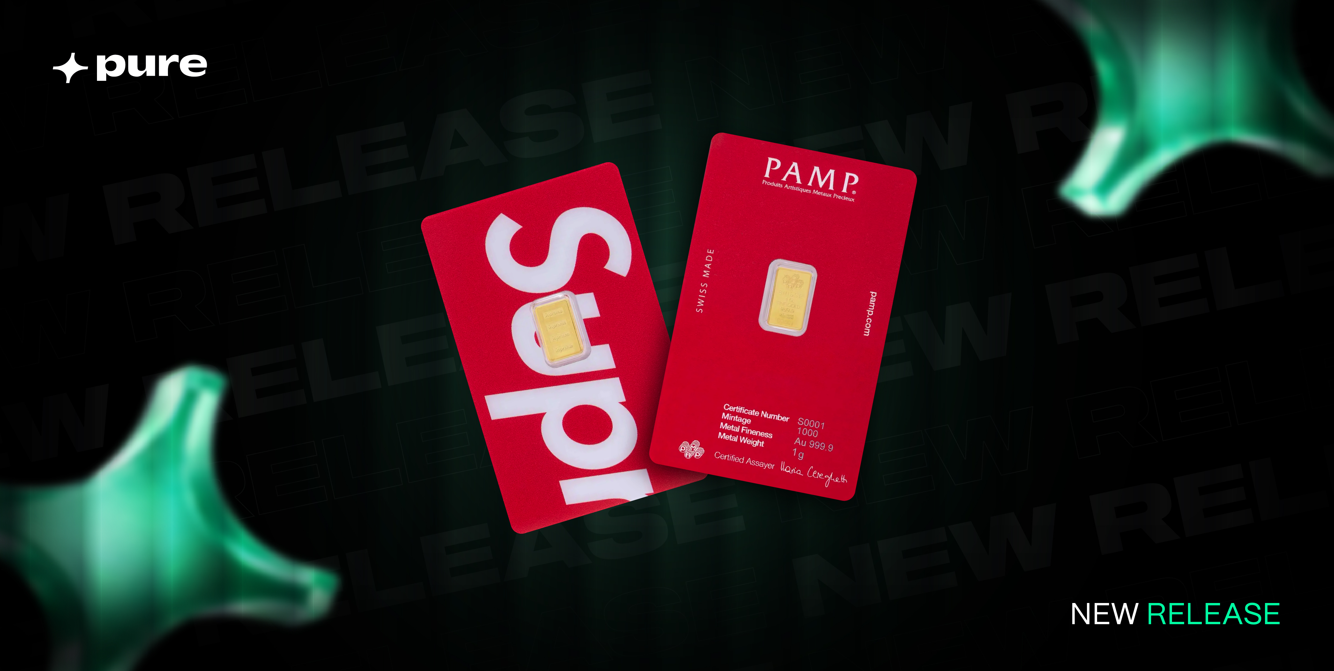 2026 Supreme Release Details: 1 Gram Gold Bar Supreme®/PAMP Suisse