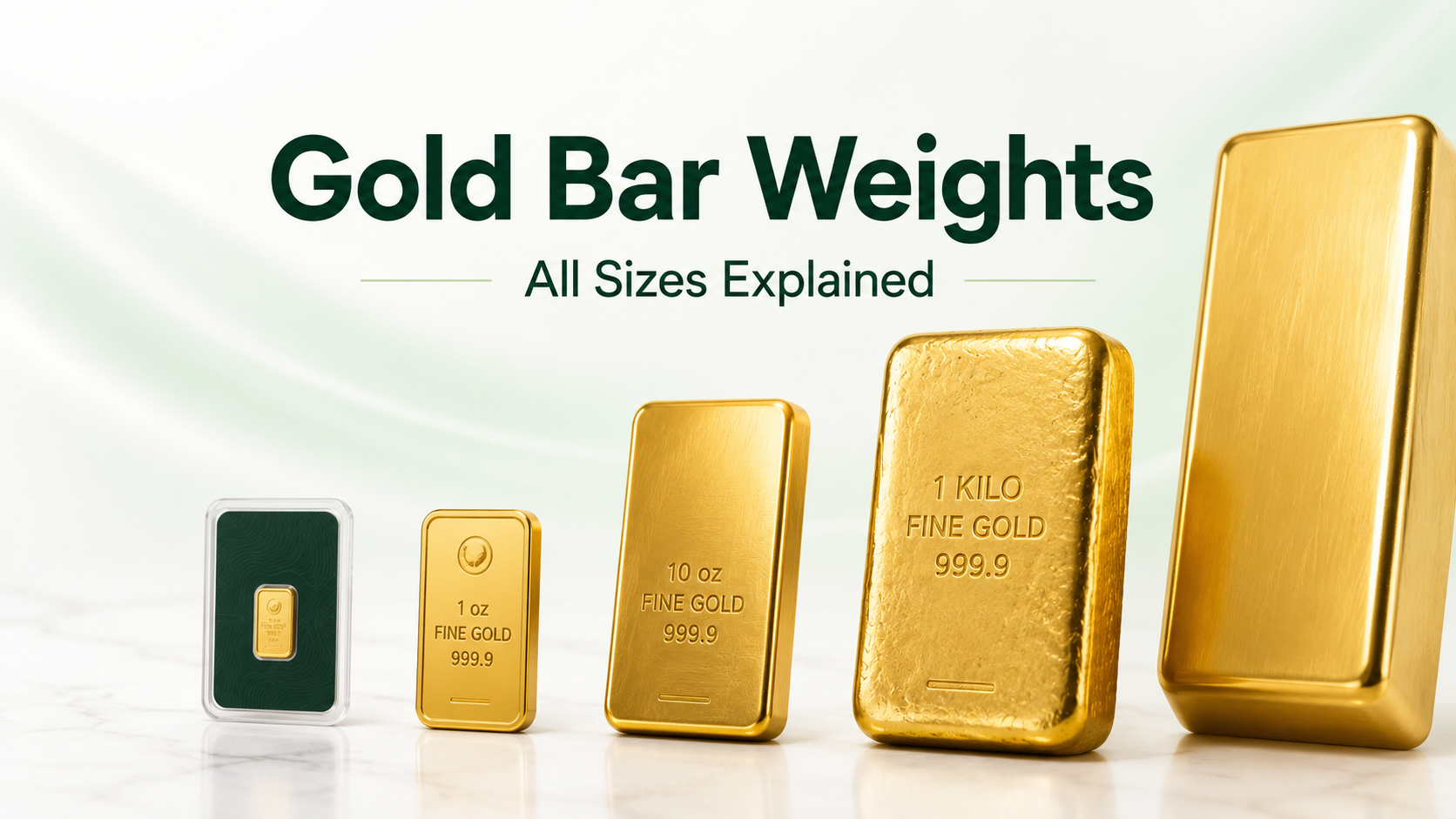 How Much Does a Gold Bar Weigh? All Sizes Explained