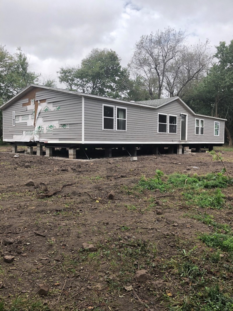 manufactured home set up