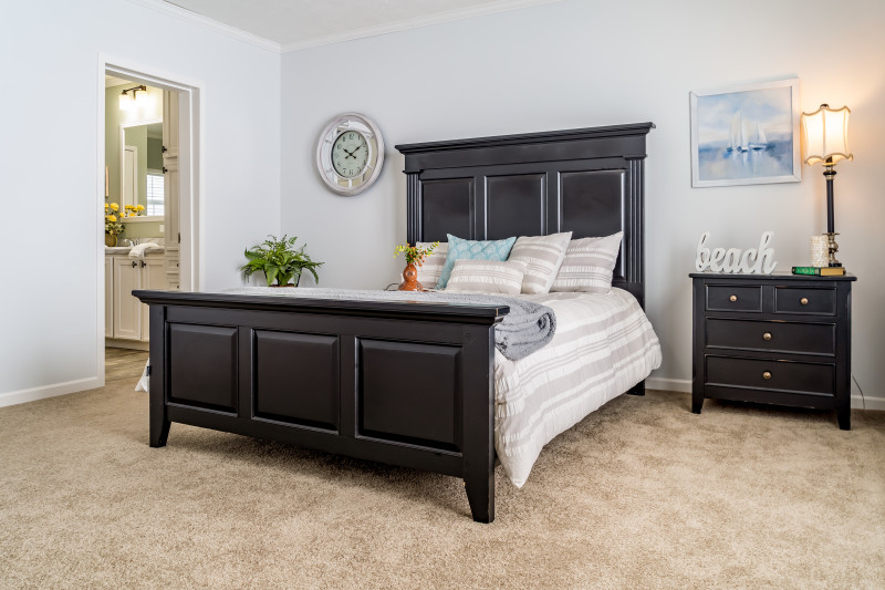The Ingram 73ADM32683C Bed centered on wall of primary bedroom