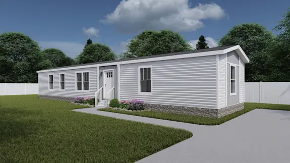 The [model name] features a spacious open floor plan.