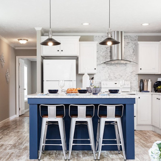 blue kitchen island and white cabinets kitchen photos of mobile and modular homes clayton homes blue kitchen island and white cabinets kitchen photos of mobile and modular homes clayton homes