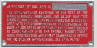 Manufactured Housing And HUD Label Verification