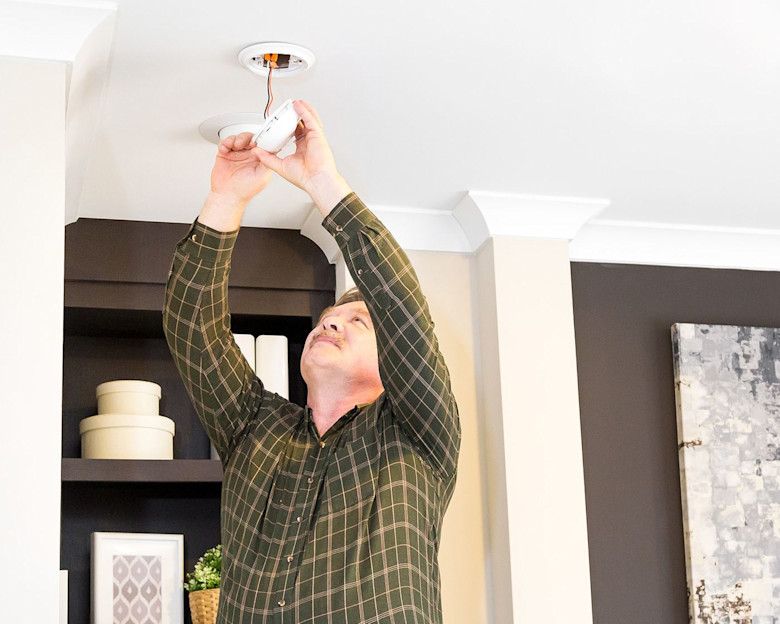 changing smoke detector