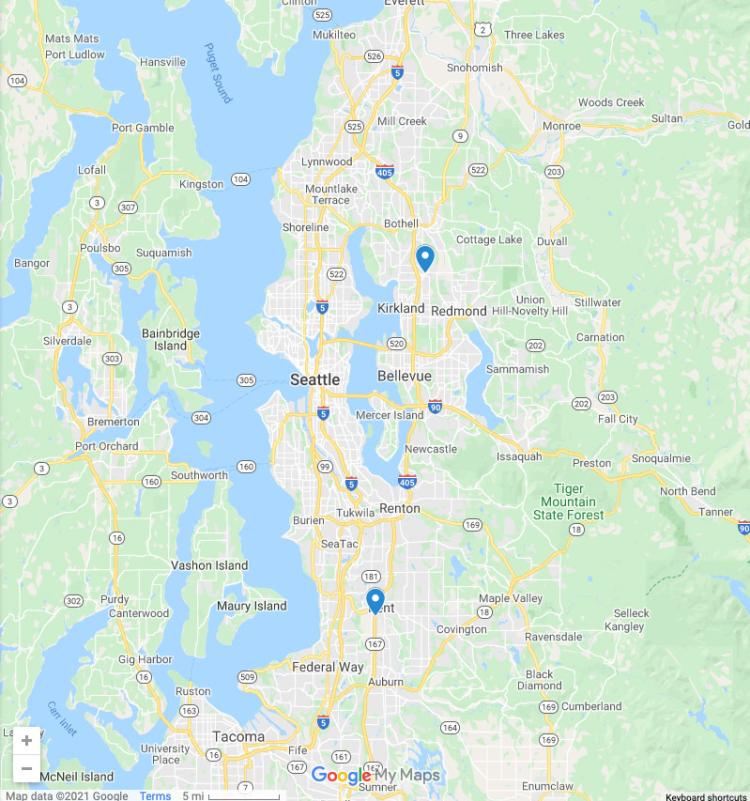 United wholesale locations on google maps