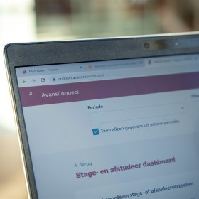 Schermweergave AvansConnect