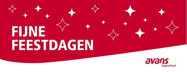 Fijne feestdagen banner Avans