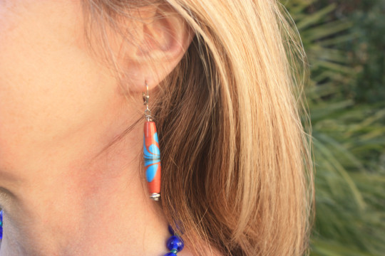 Long "Capucine" earrings