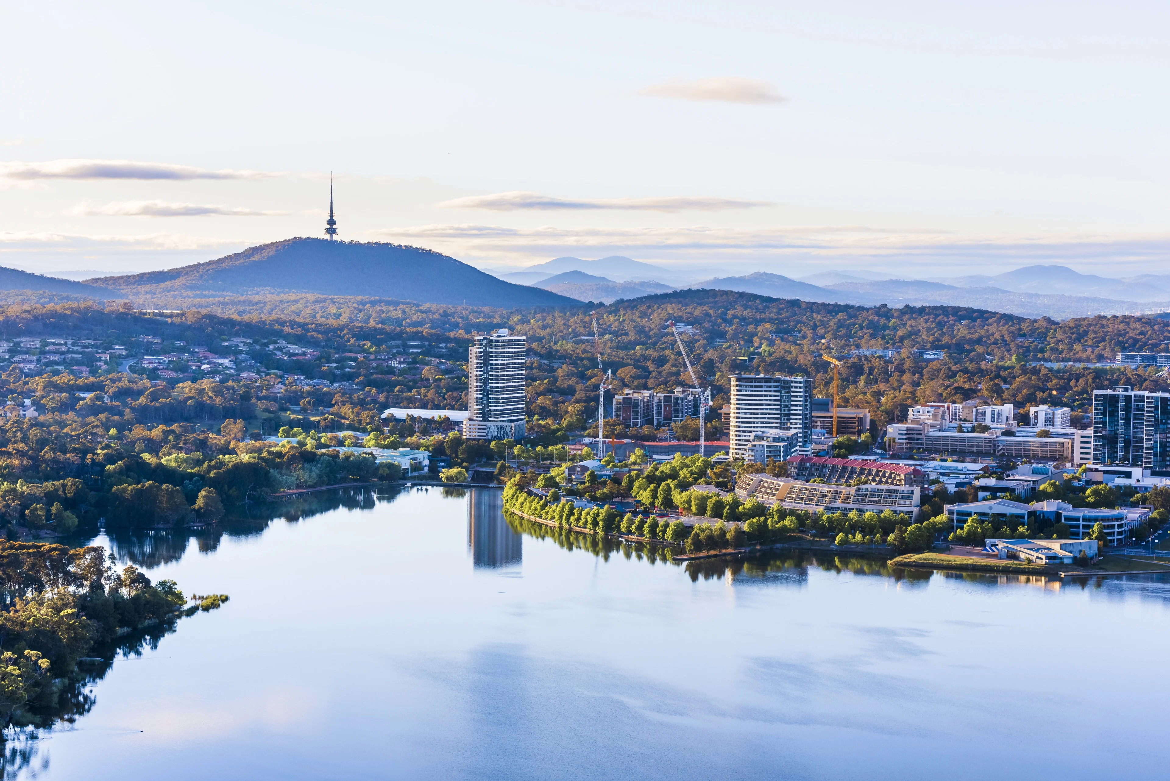 Aerial image of Canberra, ACT