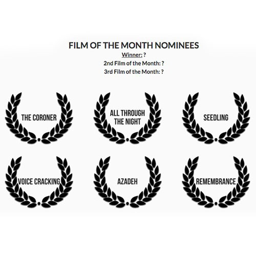 6 nominated films at the Monthly Film Festival, including Seedling