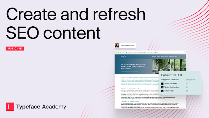 Create and refresh SEO content