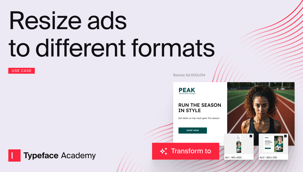 Resize ads to different formats
