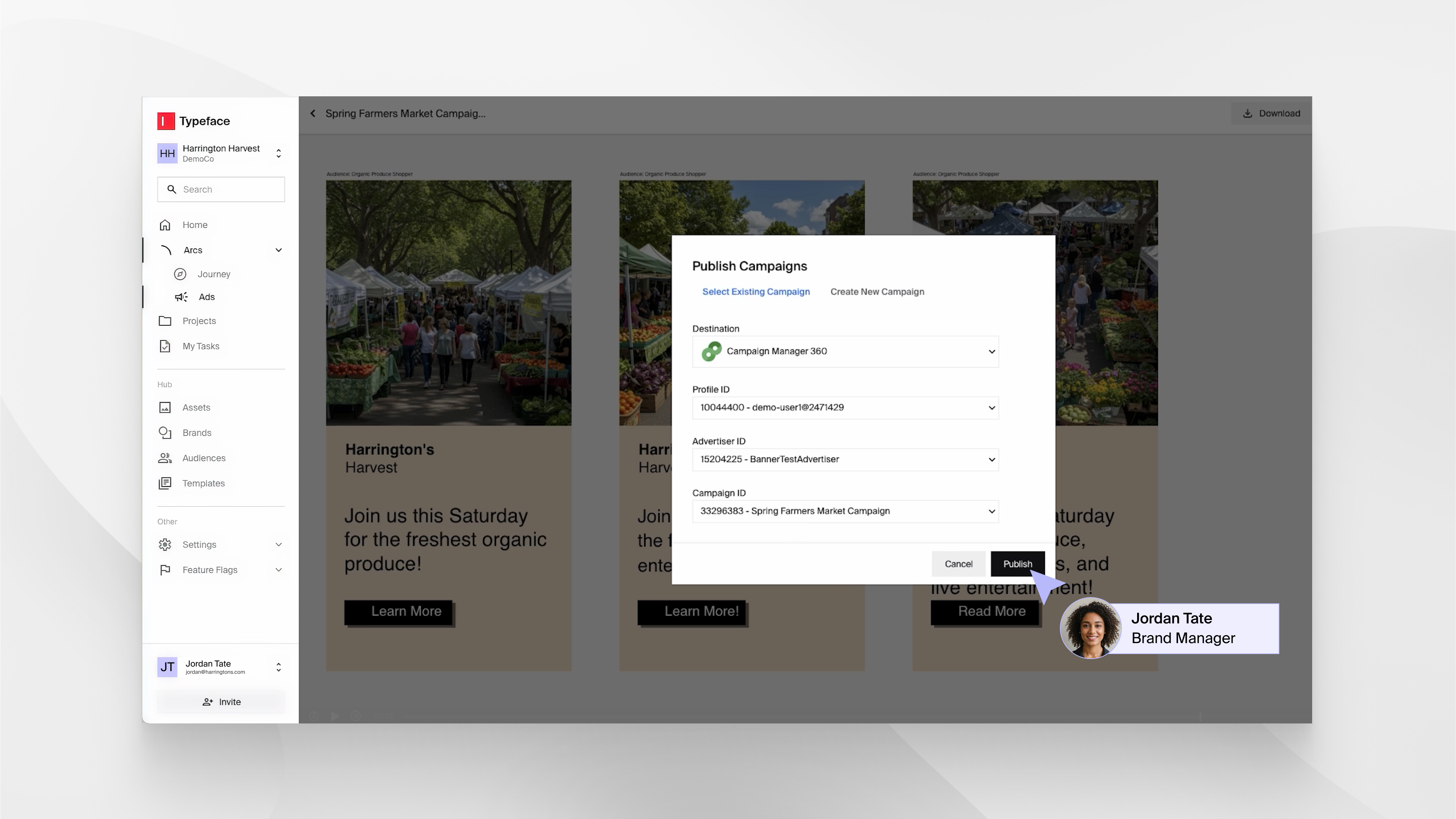 Typeface integrates with Google Campaign Manager 360 to deliver AI-Powered Ad Campaigns seamlessly to Ad channels
