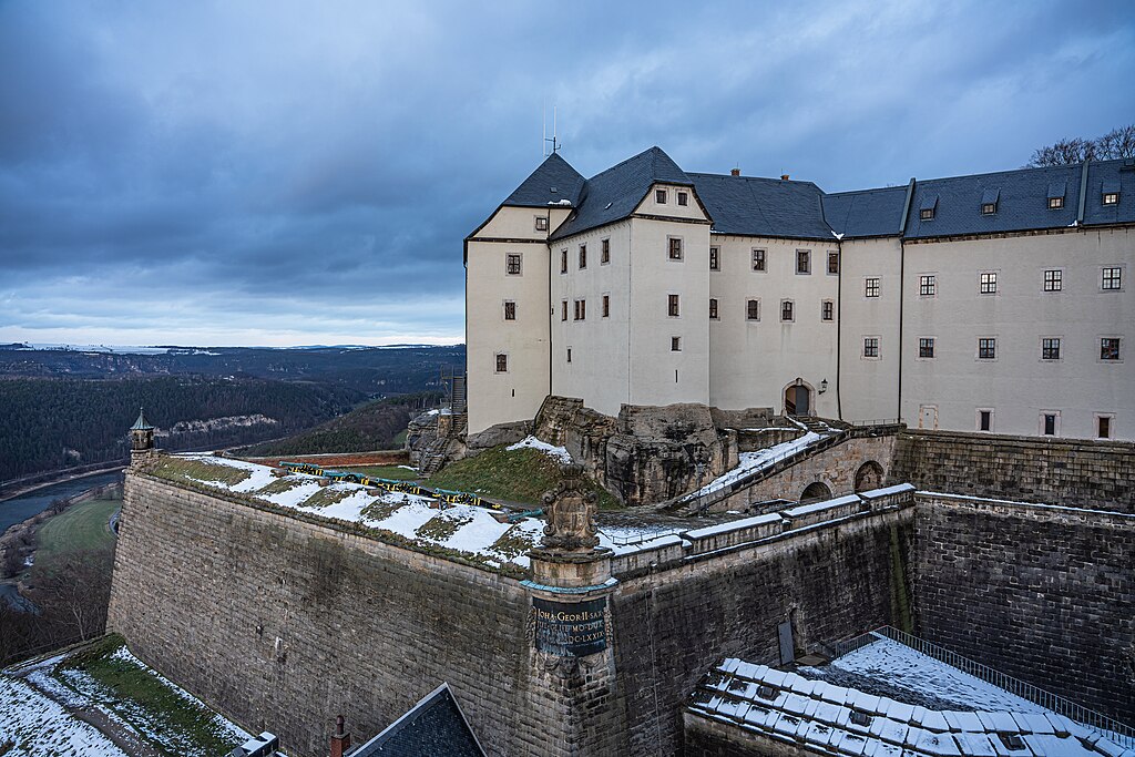 Festung Königstein, Sachsen, Deutschland. Auf dem Bild: Georgenburg.