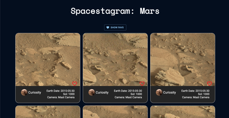 Spacestagram: Mars screenshot