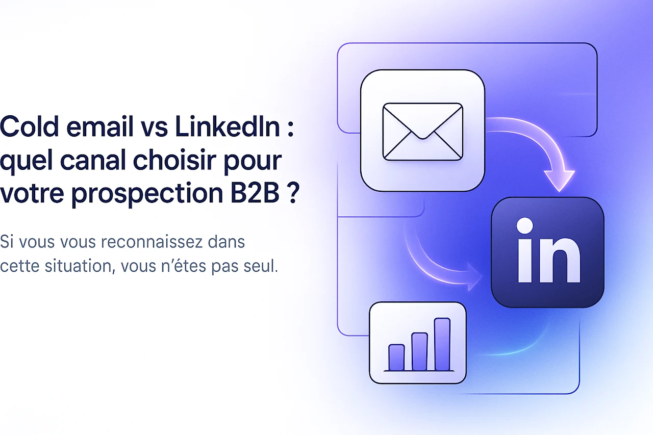 Cold email vs LinkedIn : quel canal pour la prospection B2B