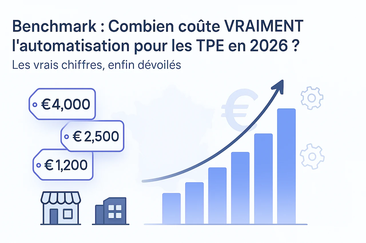Coût Automatisation TPE 2026 : 0-150€/mois (Benchmark FR)