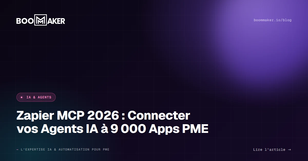 Zapier MCP 2026 : Connecter vos Agents IA à 9 000 Apps PME