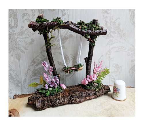 Pink Fairy Garden Swing