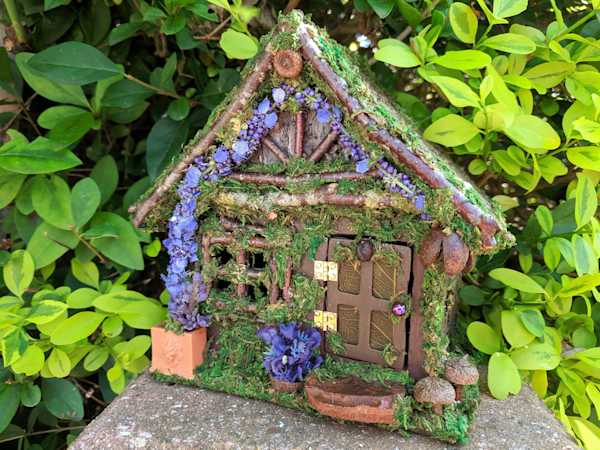 Miniature Flowery Fairy House