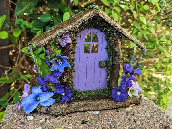 Purple Flowery Door