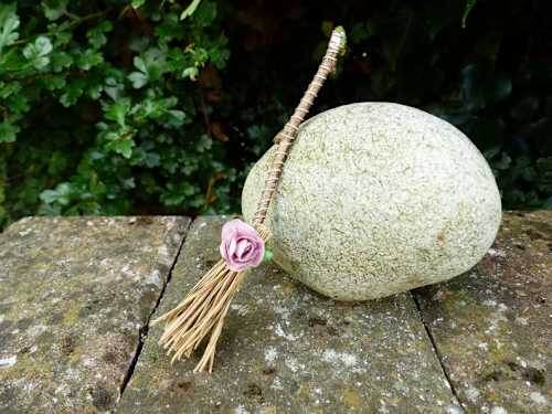 Pink Rose Fairy Broomstick