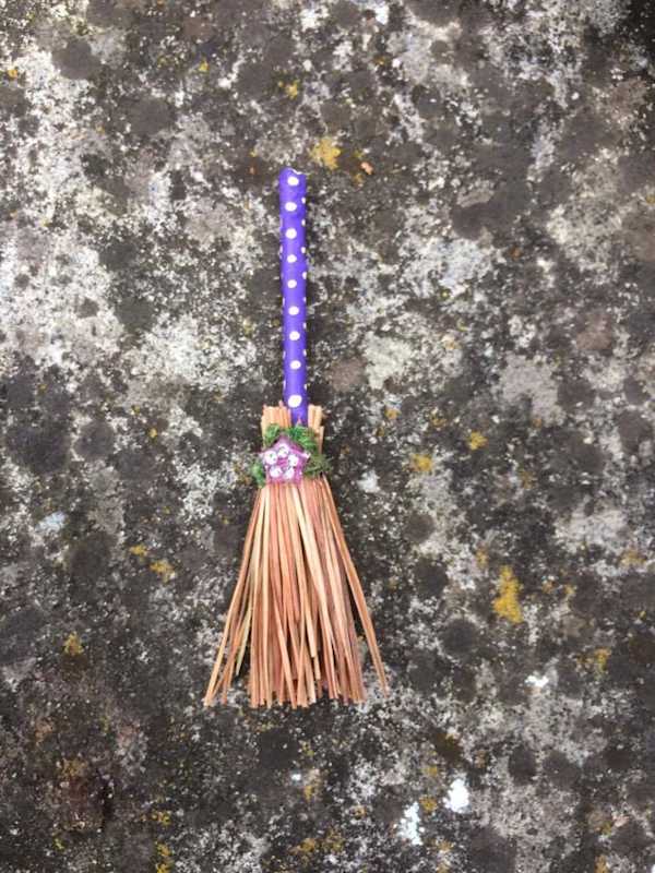 Purple Spotty Broomstick