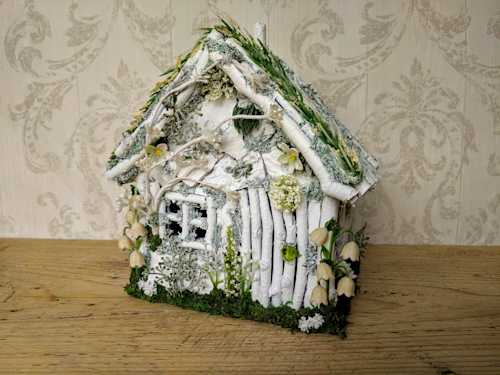 Winter Snowdrop Fairy House