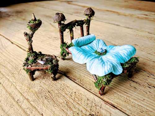 Miniature Fairy Bed Set