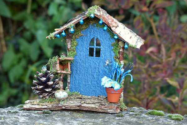 Pearly Blue Fairy Door