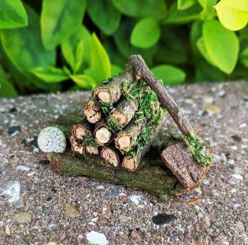 Miniature Woodcutter's Pile