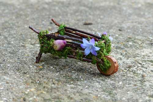 Flowery Wheelbarrow