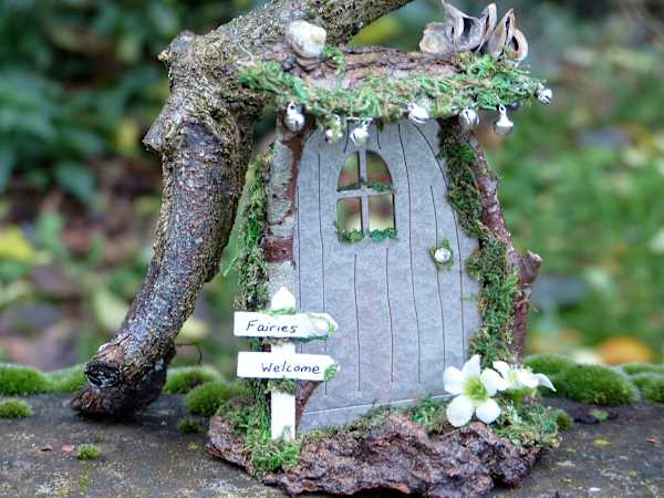 Silver Fairy Door