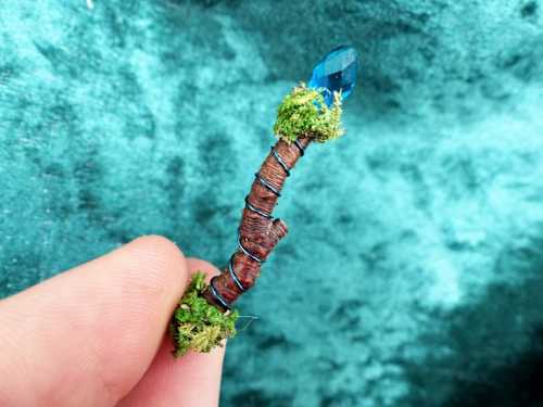 Fairy Wand with Blue Crystal