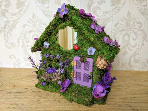 Miniature Purple Fairy House